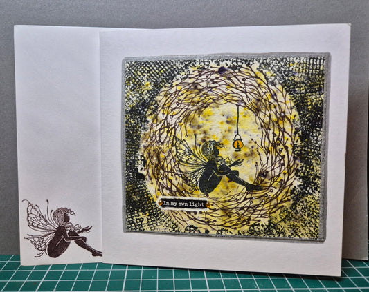 🌙✨ In My Light – Handmade Decorative Card